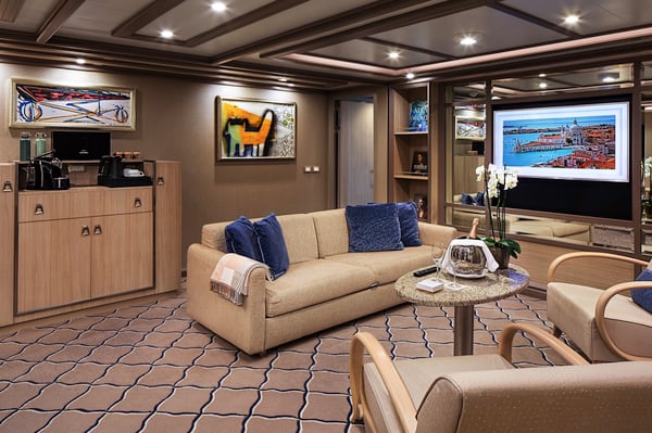 ©Silversea Cruises Silver Moon Owners Suite Living Room